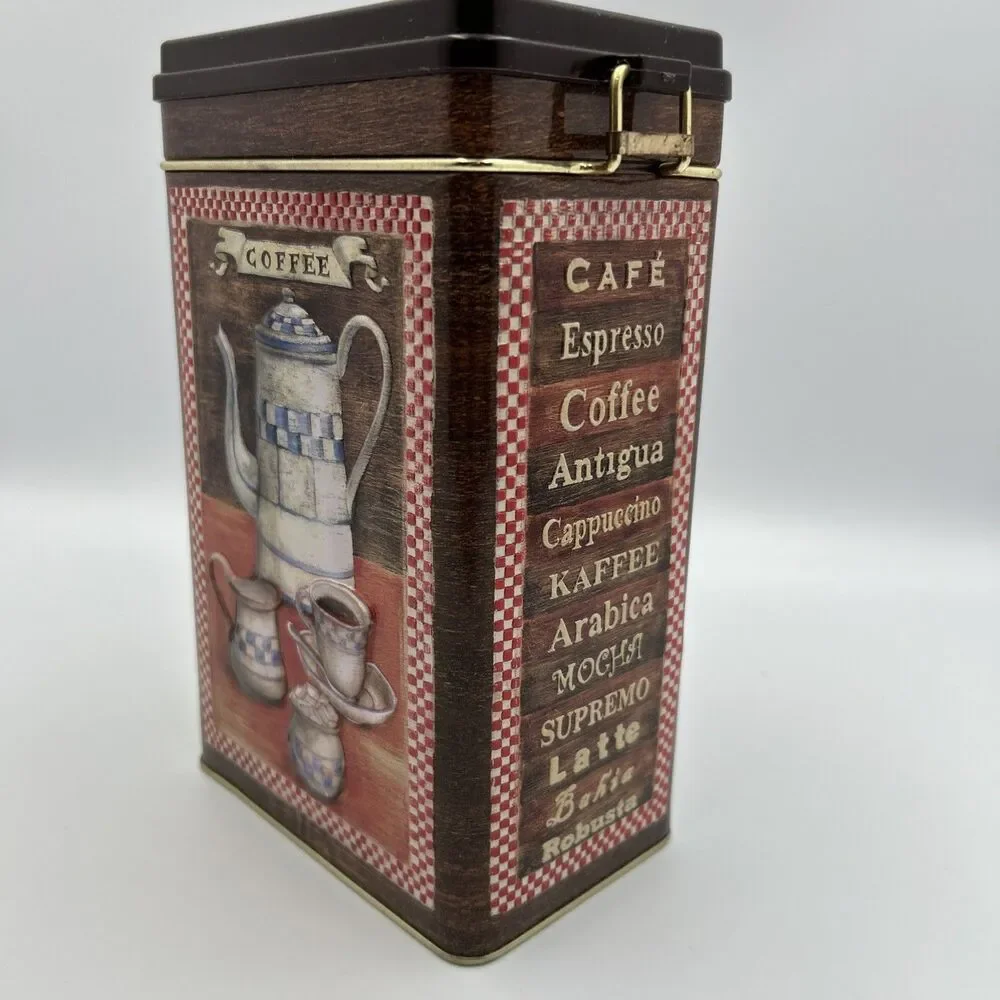 Nostalgic-Art - Vintage Style Coffee Café Tin Canister Locking Lid Kitchen - EUC